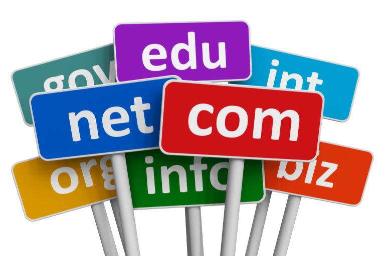 Domain names and internet concept